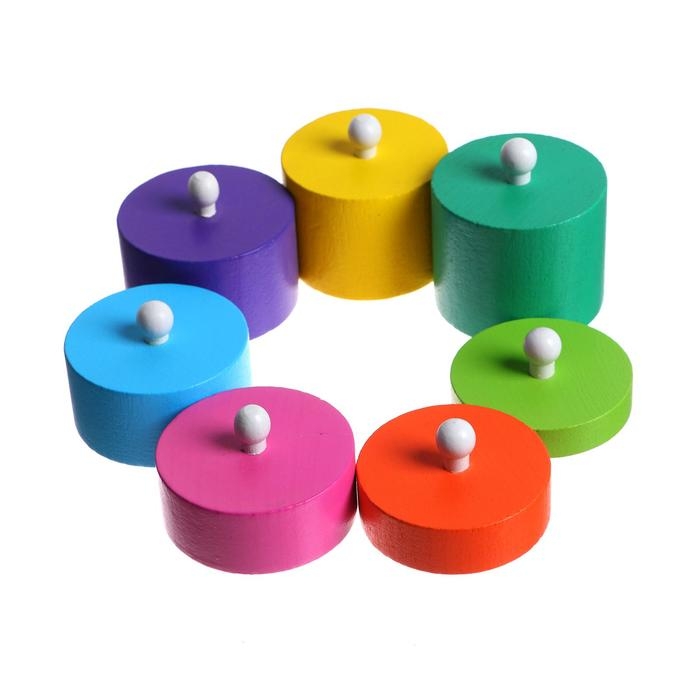 Развивающий набор цилиндров Монтессори, 30 &times; 30 &times; 5 см