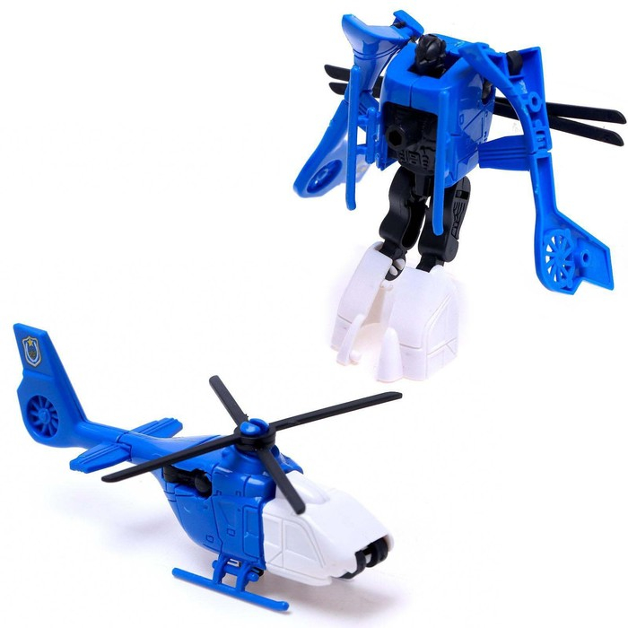 Набор роботов «Полицейский отряд», 5 трансформеров, собираются в 1 робота