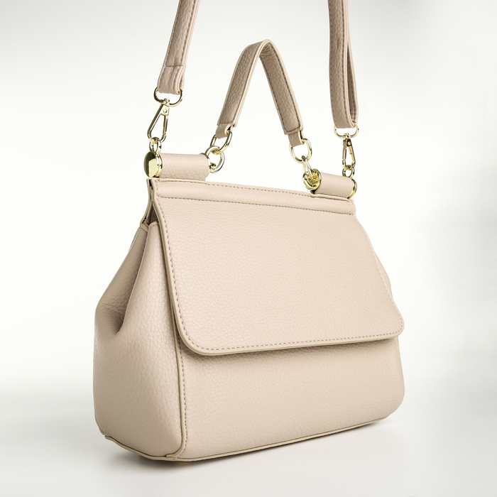 Сумка женская на магните TEXTURA, маленький размер, цвет молочный Сумка женская на магните TEXTURA, маленький размер, цвет молочный