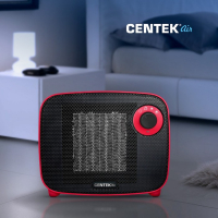 Тепловентилятор Centek CT-6022, керамический, настольный, 1500 Вт, 15 м², красный