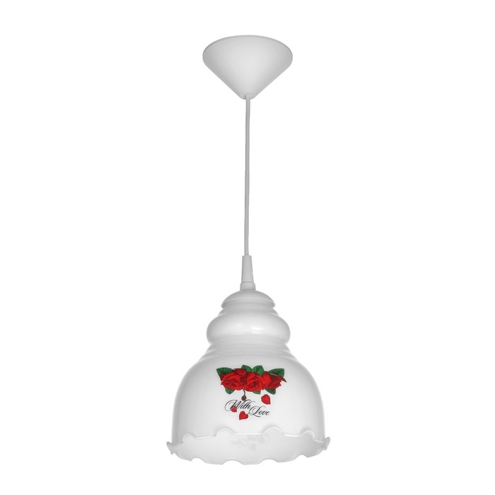 Светильник BayerLux Светильник BayerLux "Елена" 1 лампа E27 60 Вт молочный ( рис.МИКС)