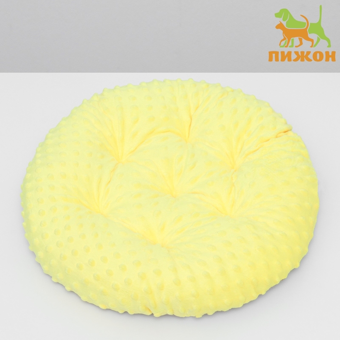 Лежак для животных  Лежак для животных "Нежность", 45 х 45 х 10 см, жёлтый