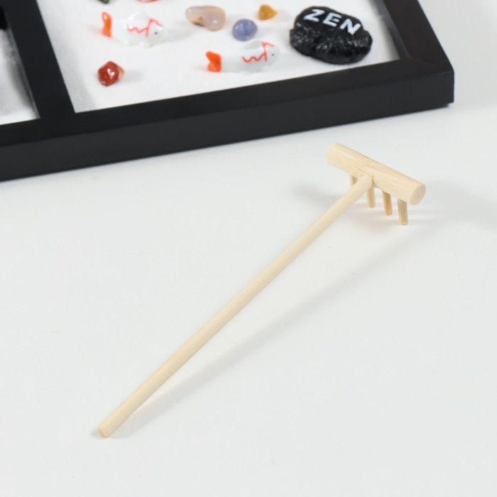 Сад камней Дзен  Сад камней Дзен "Будда и рыбки" белый песок 1,2х21,5х17,5 см