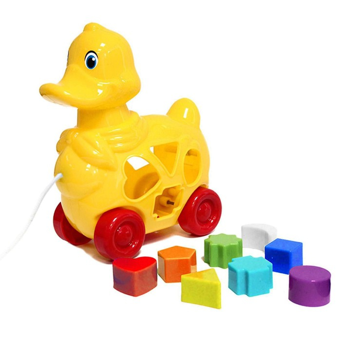 Каталка-сортер «Утка», на верёвке Каталка-сортер «Утка», на верёвке