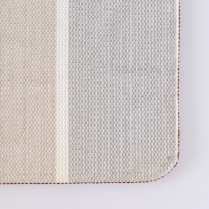 Коврик для ванной Доляна «Квадраты», 40×60 см, цвет коричневый