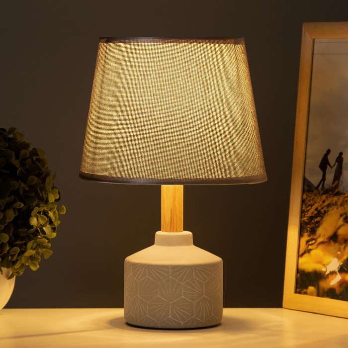 Лампа настольная 21193/1 E14 40Вт серый 20х20х30 см