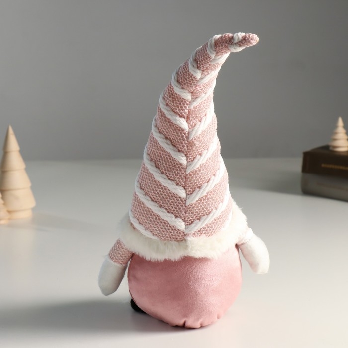 Кукла интерьерная Кукла интерьерная "Бабусечка в розовом колпаке, с сердцем" 15х10х38 см