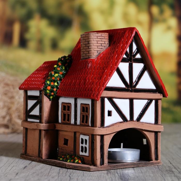 Аромалампа Домик «Ганс», 15 см, ручная работа, микс, Аромалампа Домик «Ганс», 15 см, ручная работа, микс,