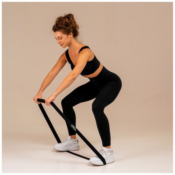 Набор из 3 петель для фитнеса ONLYTOP: нагрузка 18, 27, 36 кг, 204х4 см Набор из 3 петель для фитнеса ONLYTOP: нагрузка 18, 27, 36 кг, 204х4 см