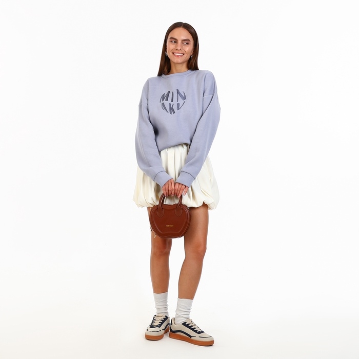 Сумка женская кросс-боди на молнии, цвет коричневый Сумка женская кросс-боди на молнии, цвет коричневый