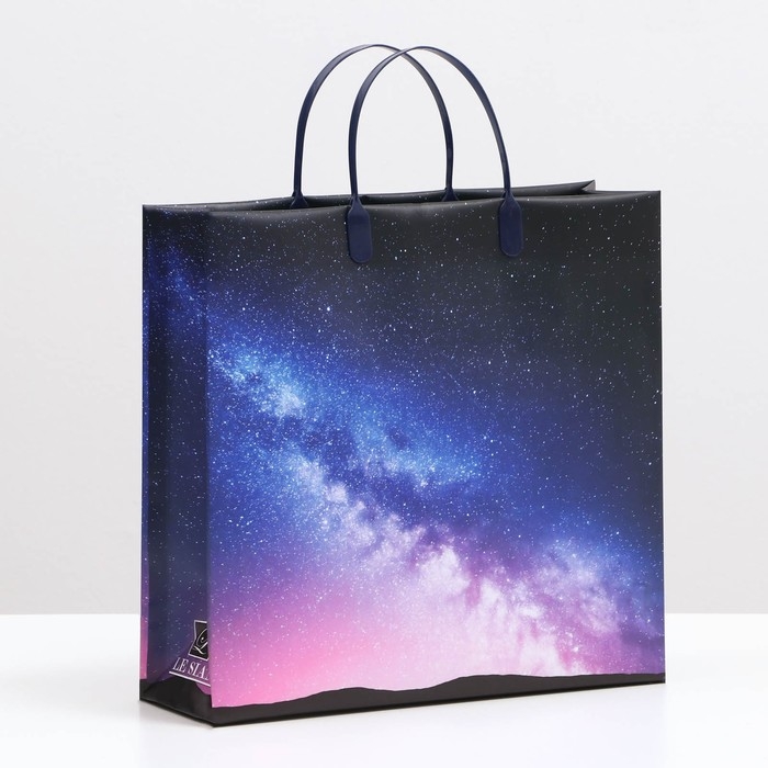 Пакет Пакет "Звездное небо", мягкий пластик, 29 x 30 см, 100 мкм