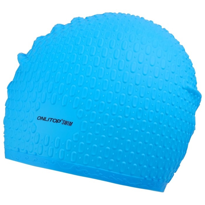 Шапочка для бассейна взрослая ONLYTOP Swim, силиконовая, обхват 54-60 см, цвета МИКС Шапочка для бассейна взрослая ONLYTOP Swim, силиконовая, обхват 54-60 см, цвета МИКС