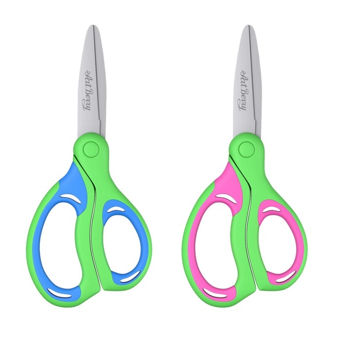 Ножницы детские 15 см, ErichKrause Combi, ручки с резиновыми вставками, с закруглёнными концами лезвий, МИКС Ножницы детские 15 см, ErichKrause Combi, ручки с резиновыми вставками, с закруглёнными концами лезвий, МИКС