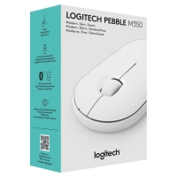 Мышь LOGITECH Pebble M350, беспроводная, оптическая, 1000 dpi, белая