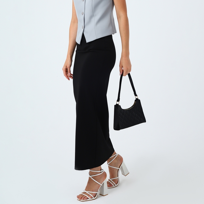 Сумка-багет на молнии, цвет чёрный Сумка-багет на молнии, цвет чёрный