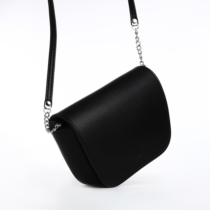 Cумка женская TEXTURA, мессенджер, маленький размер, цвет чёрный Cумка женская TEXTURA, мессенджер, маленький размер, цвет чёрный