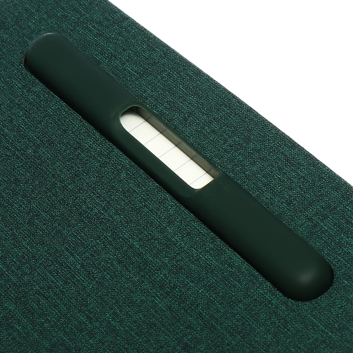 Ежедневник недатированный A5, 96л, лин, держатель для телефона/планшета/ручки, Зеленый Ежедневник недатированный A5, 96л, лин, держатель для телефона/планшета/ручки, Зеленый