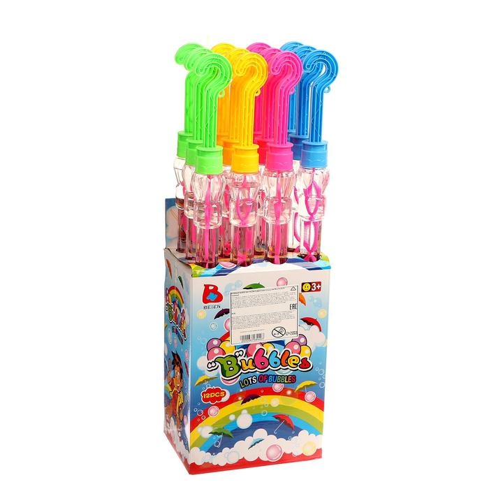 Мыльные пузыри «Зонт» 56×3×3 см, МИКС Мыльные пузыри «Зонт» 56×3×3 см, МИКС