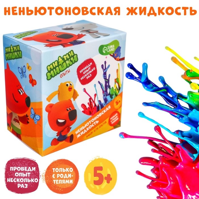 Набор для опытов «Неньютоновская жидкость», Ми-Ми-Мишки Набор для опытов «Неньютоновская жидкость», Ми-Ми-Мишки