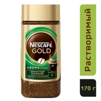 Кофе растворимый Nescafe Gold Aroma Intenso, 170 г