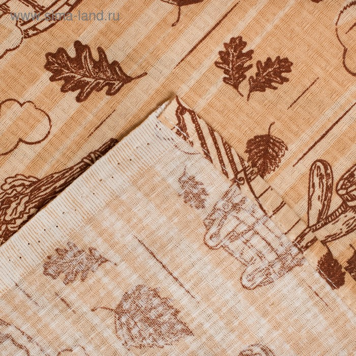 Простыня для бани Простыня для бани "Банька" 145х 180 см, 100% хл, вафельное полотно