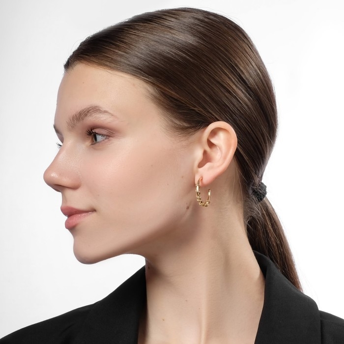 Серьги набор 9 пар «Конго», цвет белый в золоте Серьги набор 9 пар «Конго», цвет белый в золоте