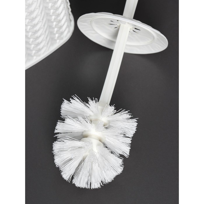 Комплект для туалета Melange, d=14 см, h=42 см, цвет молочный туман Комплект для туалета Melange, d=14 см, h=42 см, цвет молочный туман