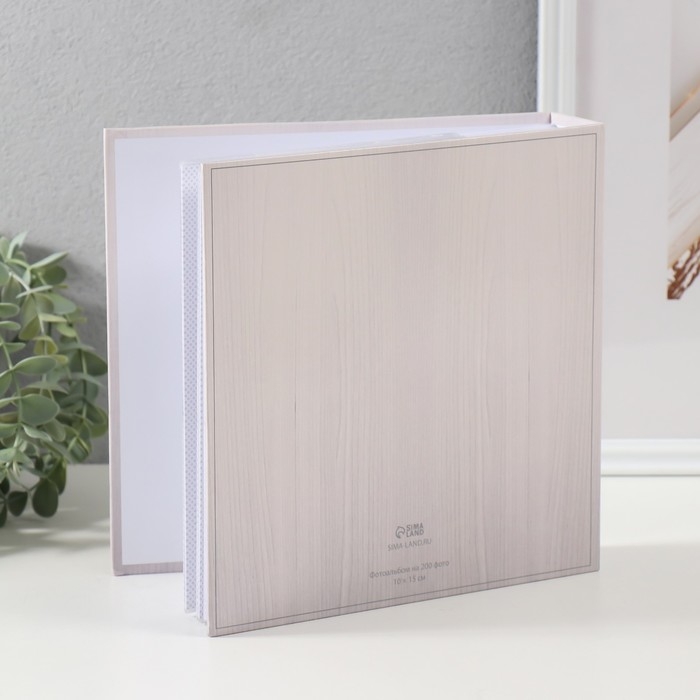 Фотоальбом на 200 фото 10х15 см Фотоальбом на 200 фото 10х15 см "Текстура" бумажные листы 22х22х5 см