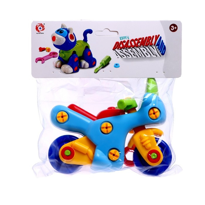 Конструктор для малышей «Мотоцикл», 27 деталей Конструктор для малышей «Мотоцикл», 27 деталей