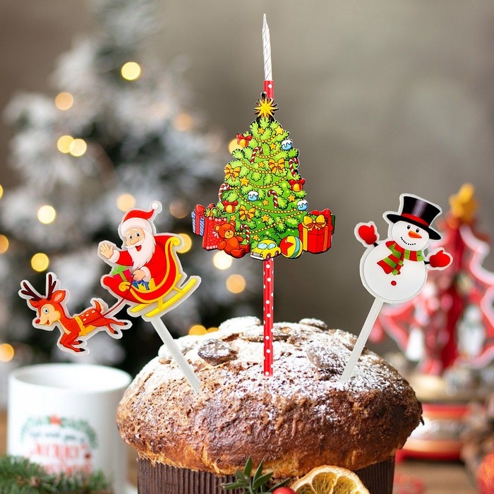 Топпер-свеча &laquo;Новый год&raquo;