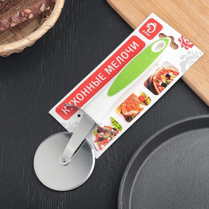 Нож для пиццы и теста Доляна Style, 21 см, ручка sоft - tоuch, цвет МИКС Нож для пиццы и теста Доляна Style, 21 см, ручка sоft - tоuch, цвет МИКС