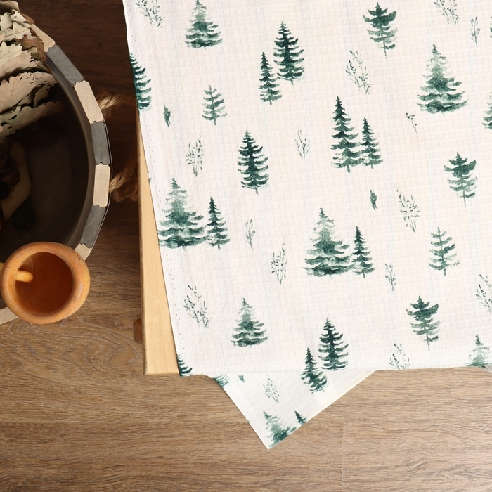 Простыня для бани Простыня для бани "Ёлочки" 150х180 см, хлопок, ваф. полотно