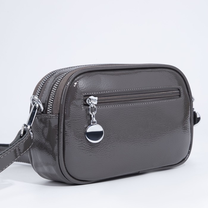 Сумка кросс-боди на молнии, цвет серый Сумка кросс-боди на молнии, цвет серый