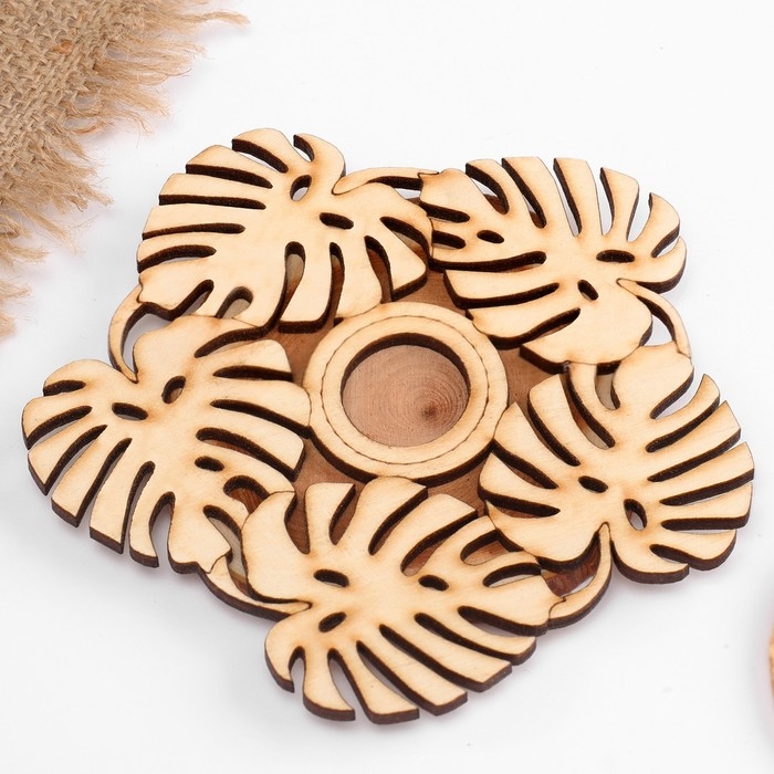 Подставка под горячее Подставка под горячее "Листочек", 11 см, можжевельник