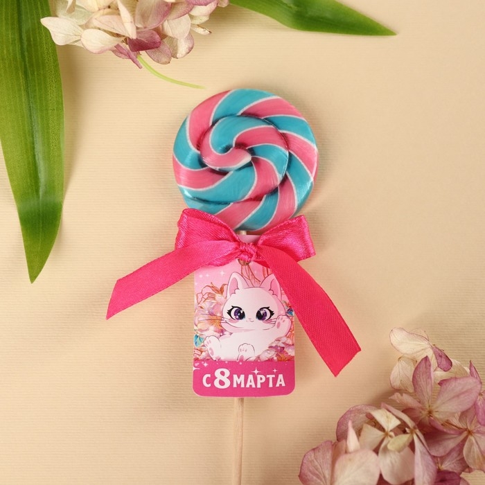 Леденец на палочке «8 марта», вкус: грейпфтут-гуава, 15 г. Леденец на палочке «8 марта», вкус: грейпфтут-гуава, 15 г.