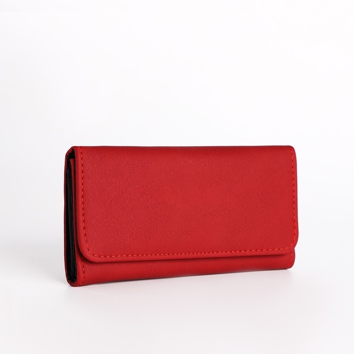 Кошелёк женский на кнопке, цвет бордовый