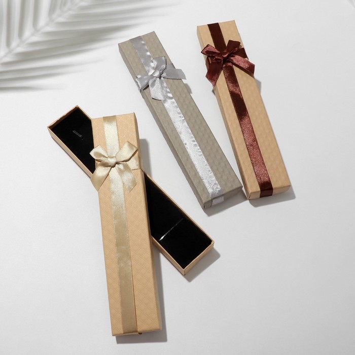 Коробочка подарочная под браслет/цепочку/часы «Стёганый принт», 21×4, цвет МИКС Коробочка подарочная под браслет/цепочку/часы «Стёганый принт», 21×4, цвет МИКС