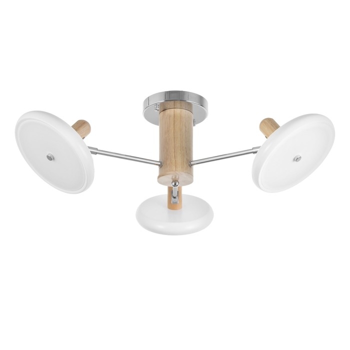 Люстра Люстра "Джулия" 3хLED 72Вт 3000-6000К бело-хромовый 62х62х22 см