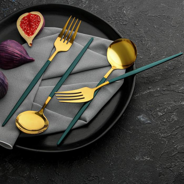 Набор столовых приборов: ложка и вилка &laquo;В эстетике твоего вкуса&raquo;.