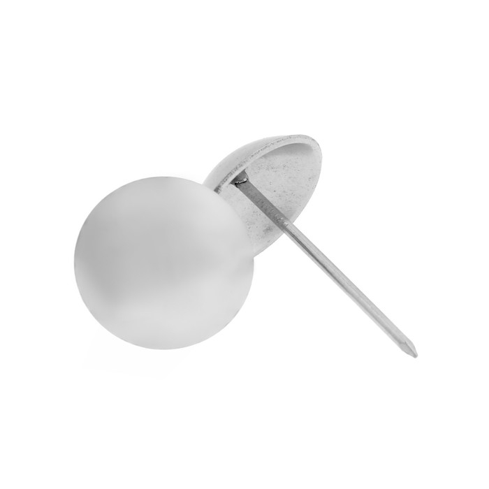 Гвозди ТУНДРА, декоративные, обивочные, 25х39 мм, хром, 100 шт Гвозди ТУНДРА, декоративные, обивочные, 25х39 мм, хром, 100 шт