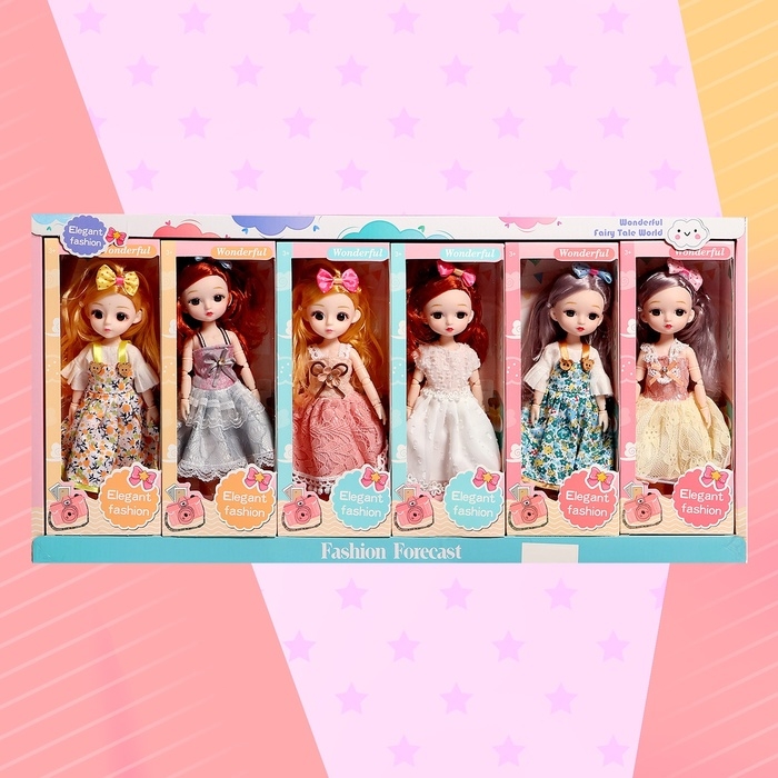 Кукла шарнирная «Цветочный стиль», МИКС