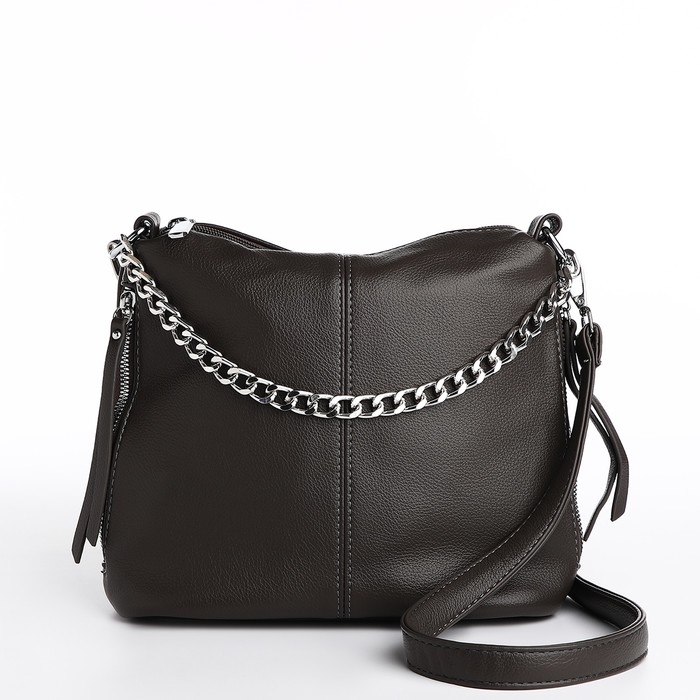 Сумка-мешок на молнии, цвет серый Сумка-мешок на молнии, цвет серый