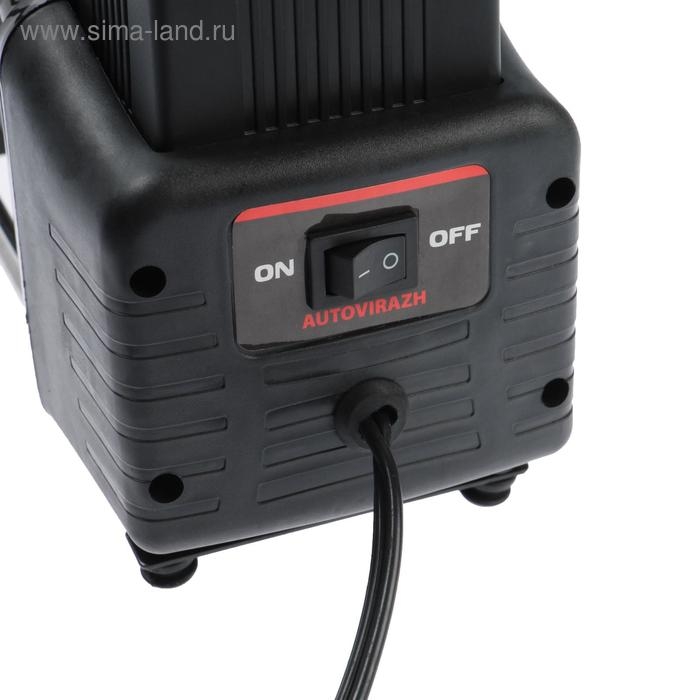 Компрессор автомобильный, двухцилиндровый Autovirazh 75 л/мин с манометром AV-010750 Компрессор автомобильный, двухцилиндровый Autovirazh 75 л/мин с манометром AV-010750