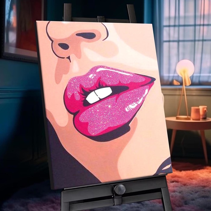 Картина по номерам «Женские штучки», 7 цветов, с кристаллами из хрусталя, 40 × 50 см Картина по номерам «Женские штучки», 7 цветов, с кристаллами из хрусталя, 40 × 50 см