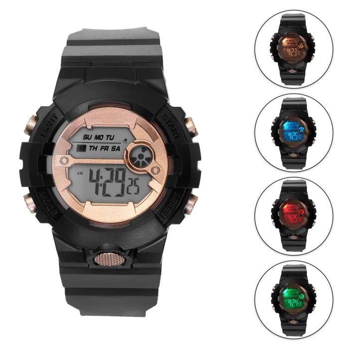 Часы наручные электронные Часы наручные электронные "Jian Cheng", d-4.5 см, ремешок силикон 24.5 см