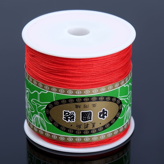 Шнур «Шамбала» длина 100 м, d=1 мм, цвет ярко-красный Шнур «Шамбала» длина 100 м, d=1 мм, цвет ярко-красный