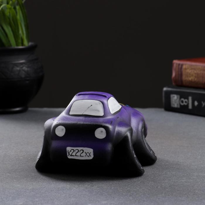 Копилка  Копилка "Машина" фиолетовая, 9х15см