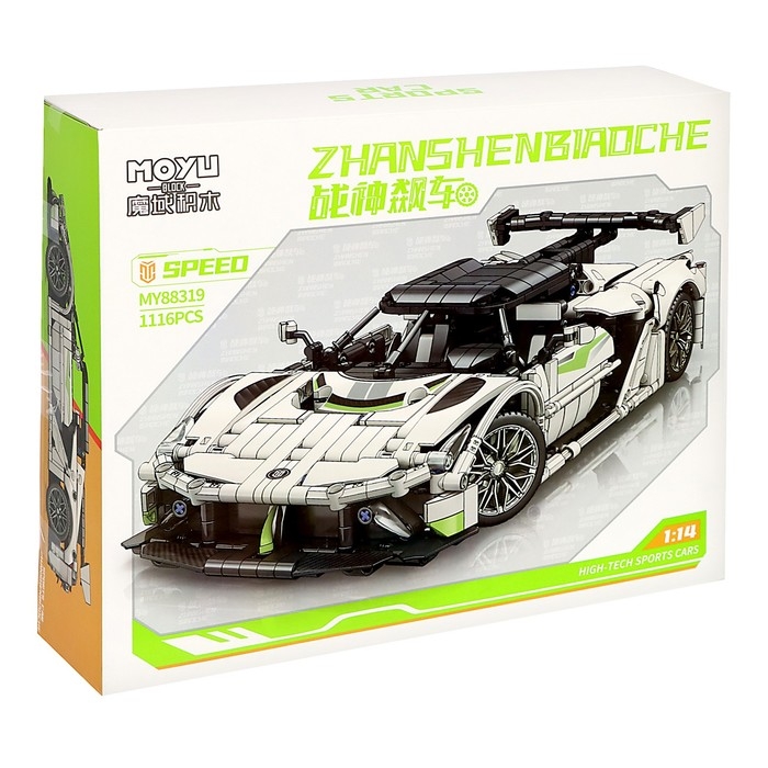 Конструктор гоночная машина «Техно. Jesko», открываются двери, 1116 деталей Конструктор гоночная машина «Техно. Jesko», открываются двери, 1116 деталей