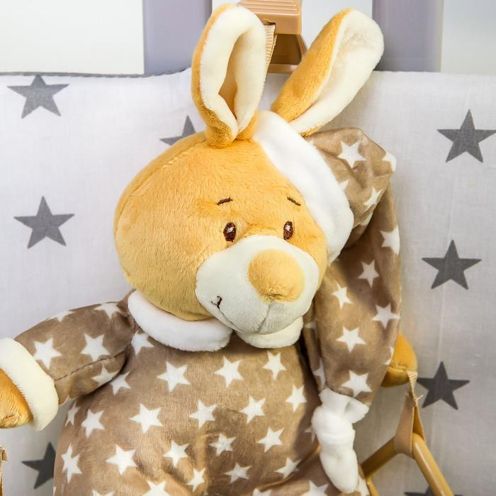 Подвеска мягкая «Зайка в пижаме», с прорезывателем, на кроватку, коляску, Крошка Я Подвеска мягкая «Зайка в пижаме», с прорезывателем, на кроватку, коляску, Крошка Я