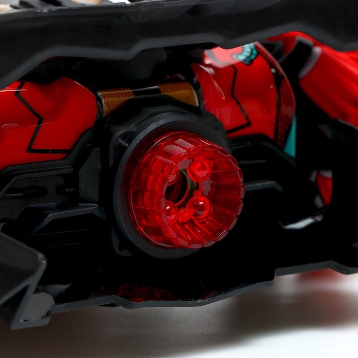 Машина радиоуправляемая «Гоночная», работает от аккумулятора, эффект дыма, световые эффекты, цвет красный Машина радиоуправляемая «Гоночная», работает от аккумулятора, эффект дыма, световые эффекты, цвет красный